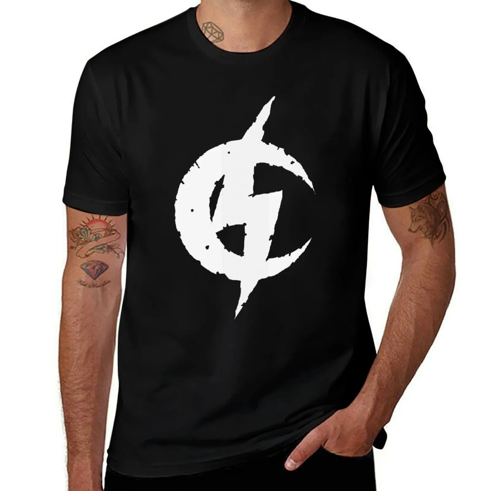 

Футболка с черным логотипом, забавные футболки, мужские футболки с рисунком для мужчин, хлопковая футболка, комплект футболок