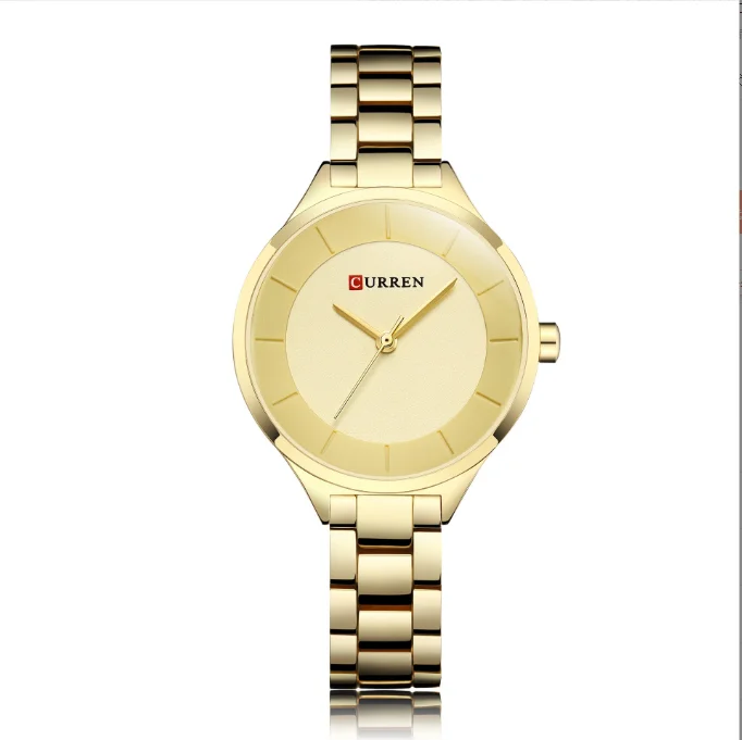 Niche Design for 2024 Hot Selling Waterproof Quartz Steel Strip Watch Korean Casual Women's Watch Ordinary Glass Mirror Material
