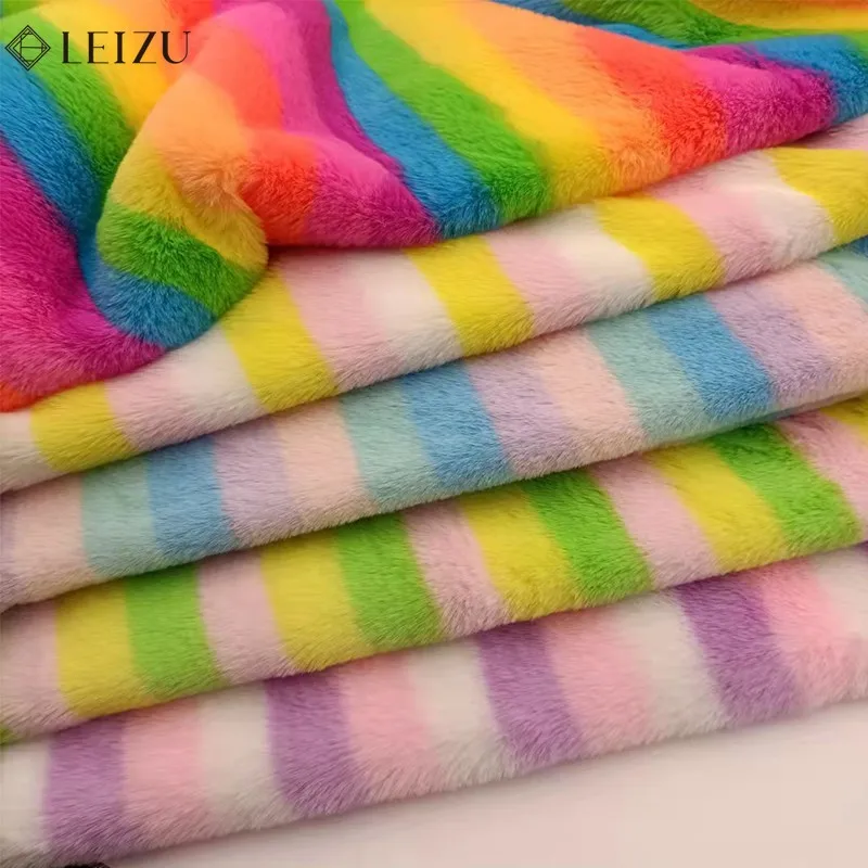 1PCS 50x50cm Nachahmung Kaninchen Stoff Gestreiften Fell Plüsch Stoff für Dekorieren Hintergrund DIY Kleidung, kissen, Puppen Handgemachte Nähen