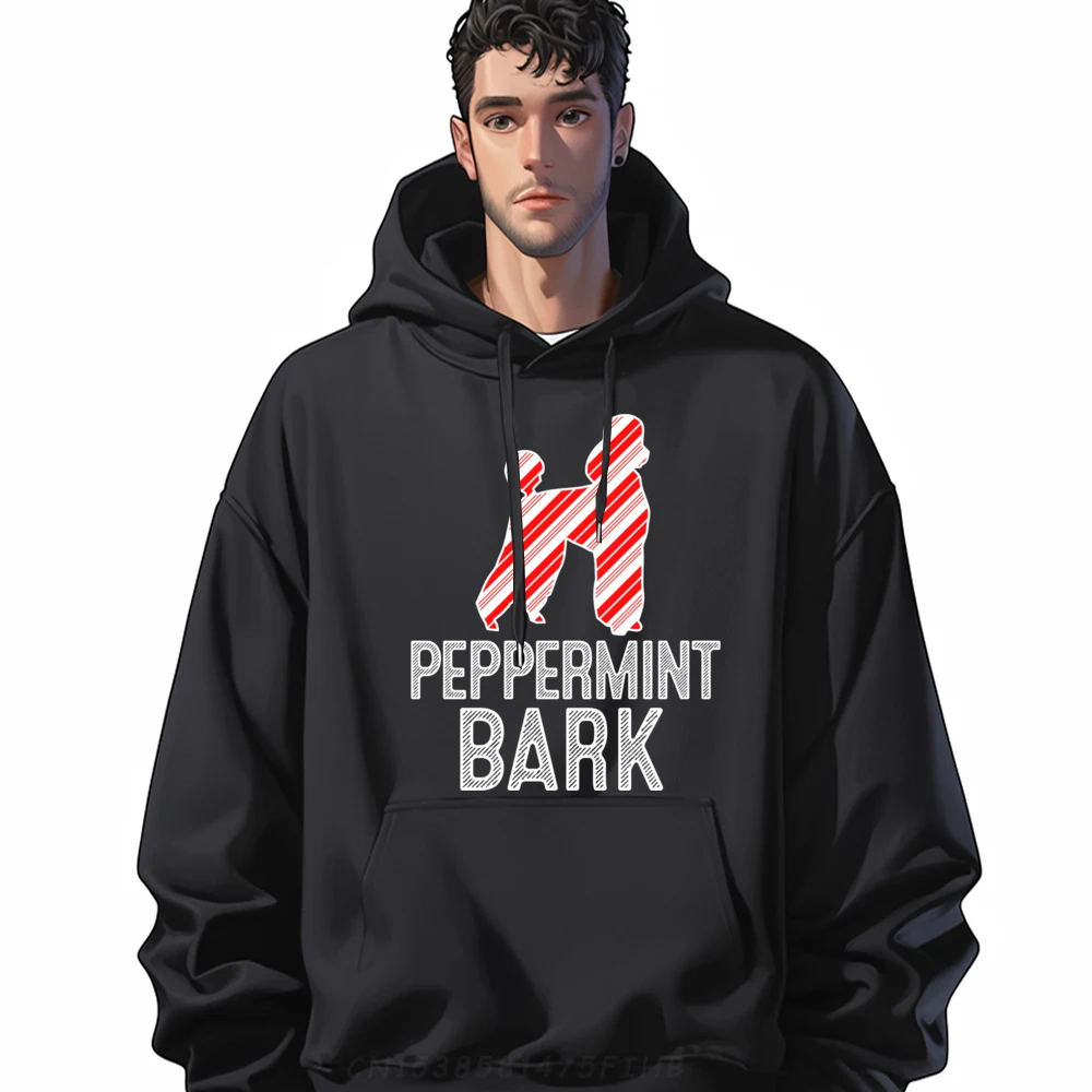 Poodle Peppermint Bark Christmas Dog Designer Hoodie Sale Long Sleeve Pullover Hoodie For Men Pullover