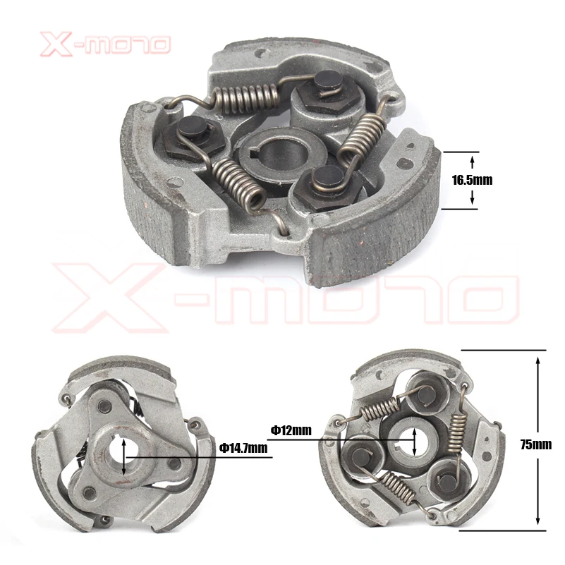 MOTOR Store Shoes 40-6/40-5/ for KTM50 Centrifugal Clutch Plate 49cc Mini Pocket Pit Quad ATV Dirt Ride Coffee