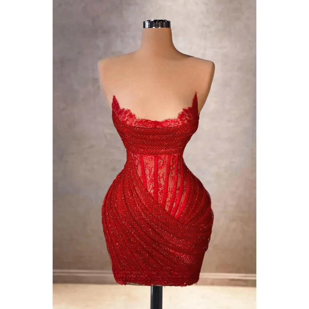 Lena Off the Shoulders Elegant Evening Dresses 2024 Luxury Sparkly Skirt Red Dresses for Special Events Party Dress Es Fish Tail