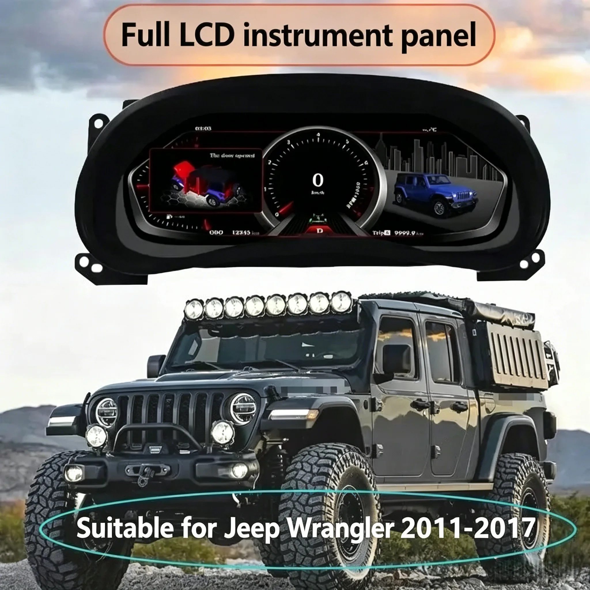8GB+256GB For Jeep Grand Cherokee 2014-2020 GPS Bluetooth Tesla Style Screen Audio DSP 2 Din Car Radio Multimedia Player Stereo