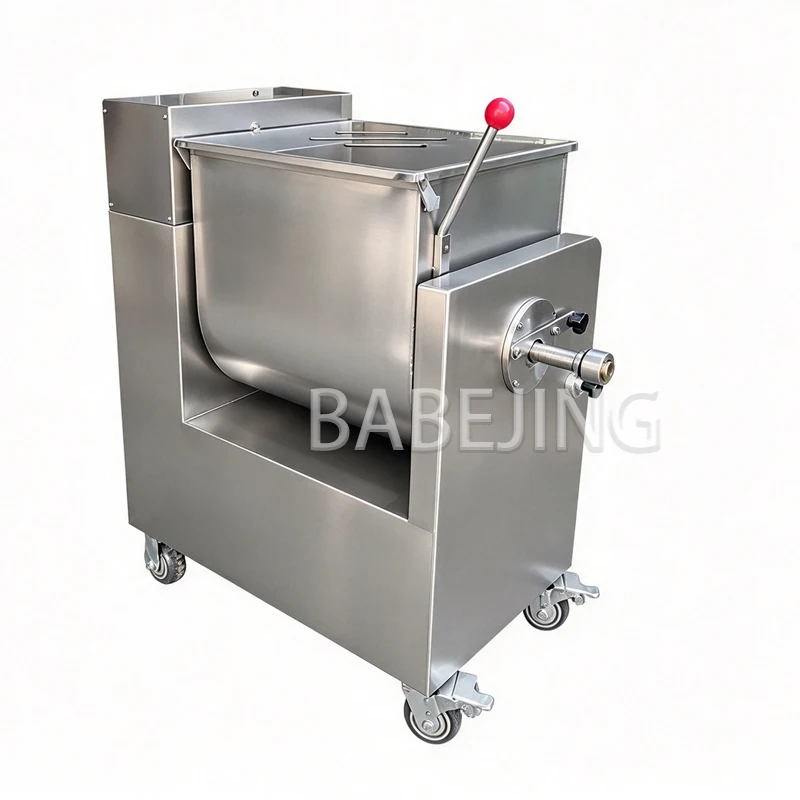 Powerful Meat Stuffing Mixer Commercial Food Blender Durable Stainless Steel Meat Mincing Mixing Machine