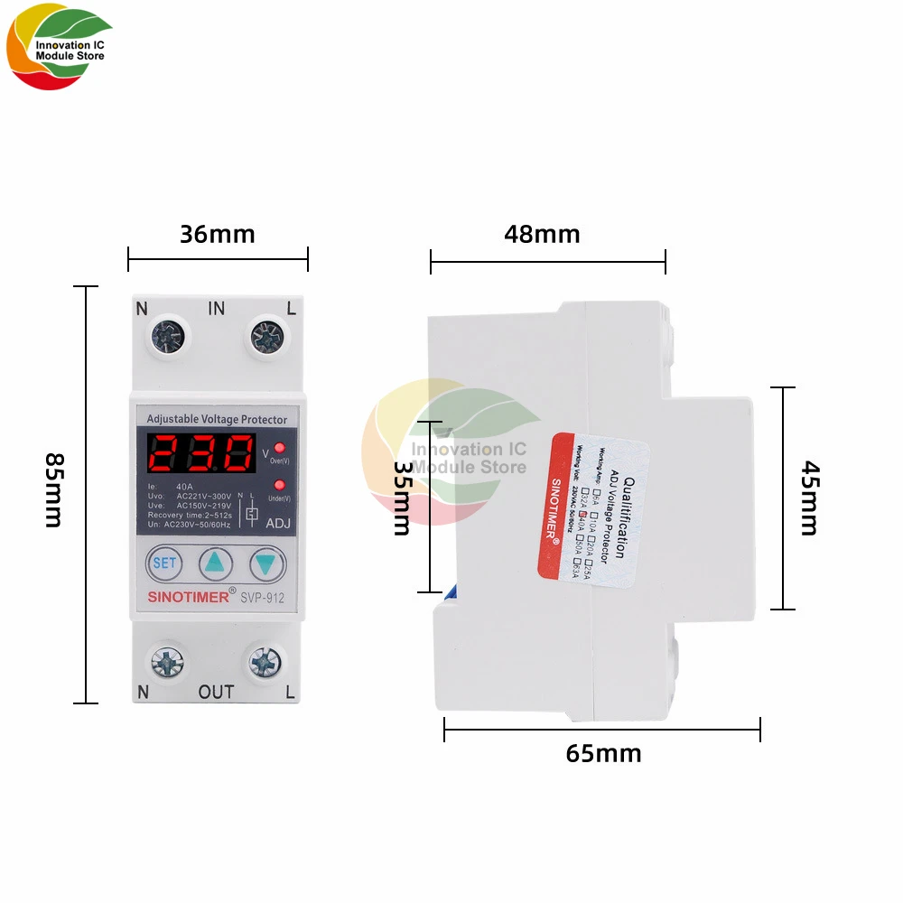 12V/220V Delay Relay Module Timing Power-on Power-off Delay Switch Time Adjustable Car Modified RT3 Undervoltage Protector