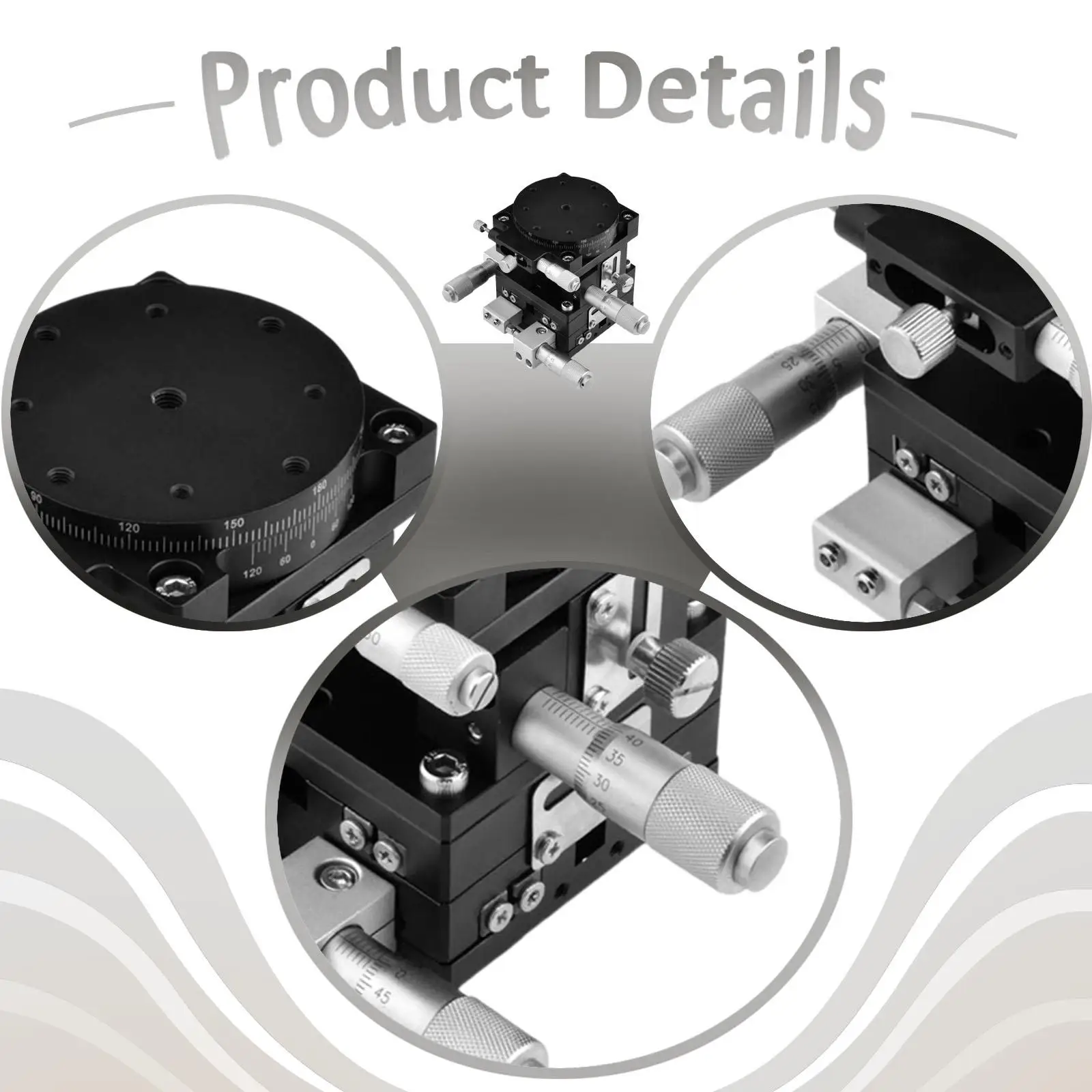 Optical Laboratory Manual Linear Stage Cross Roller Guide Bearing Tuning Table for Measurement Equipment