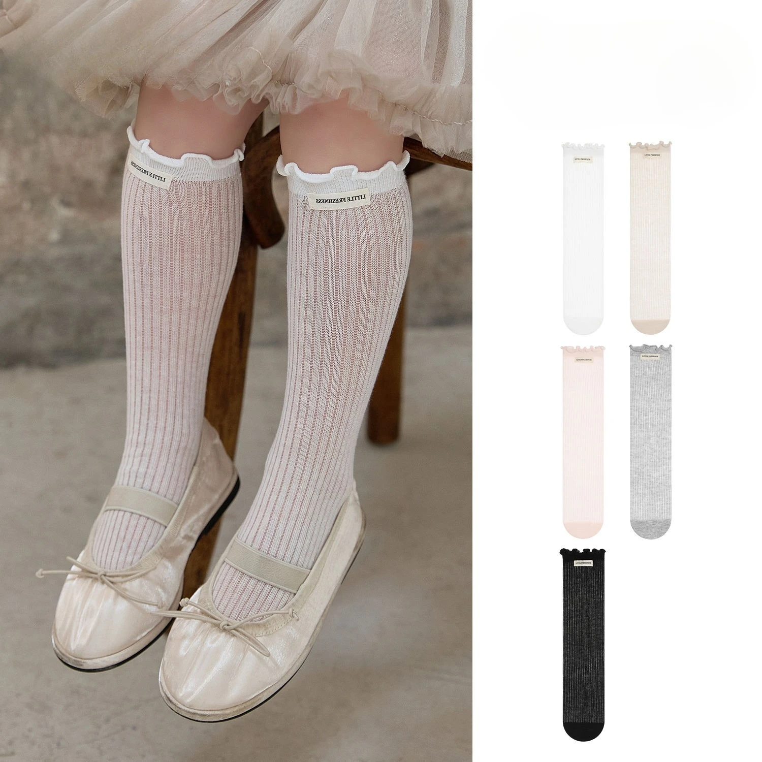 

Детские чулки до колена для девочек, летние тонкие детские высокие носки-трубочки, сетчатые противомоскитные носки, детские мягкие летние носки, новые