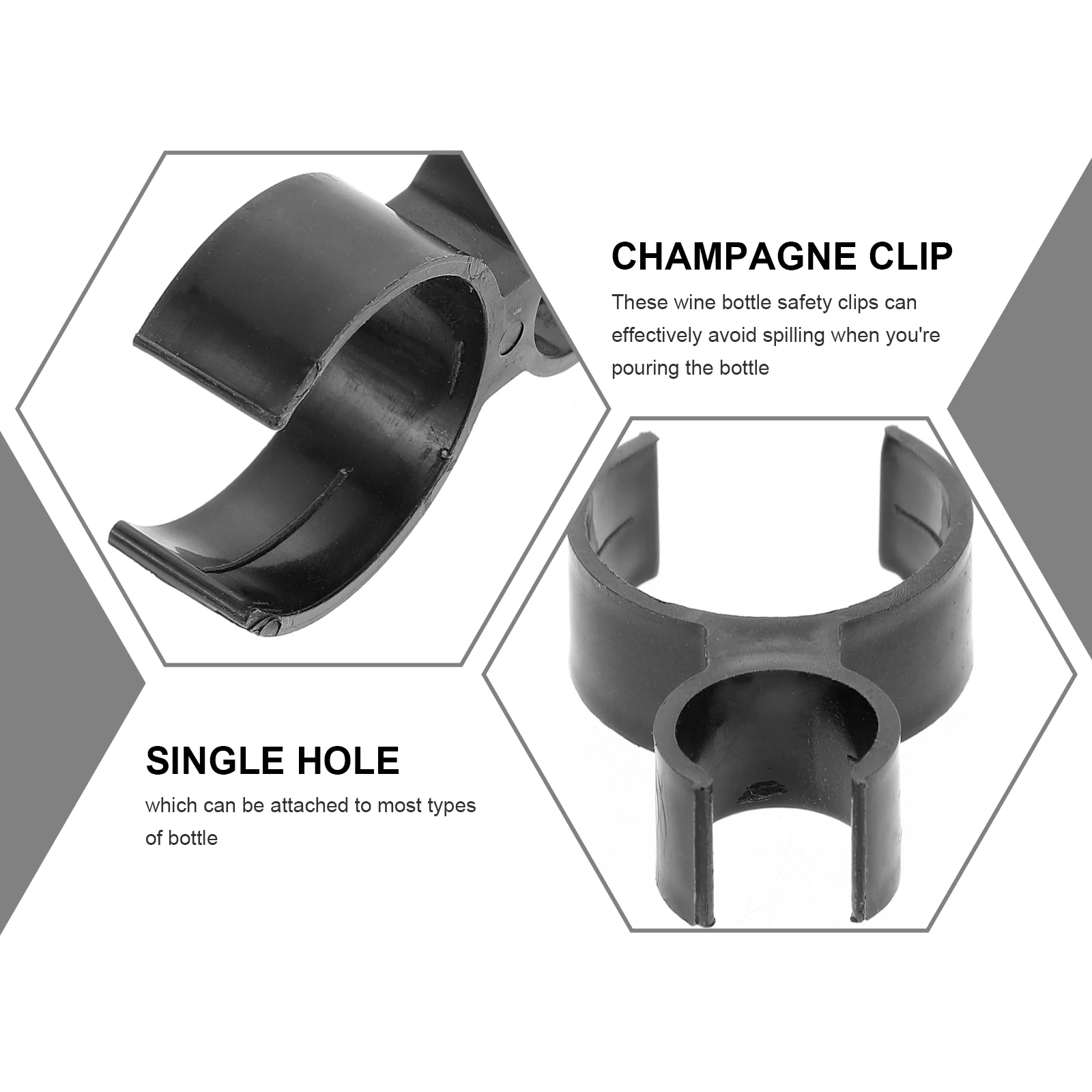 

10Pcs Cake Decoration Clip Single Holder for Wine Bottles Beer Candles Anti Spill Bottle Safety Clip Lightweight Strong Hold