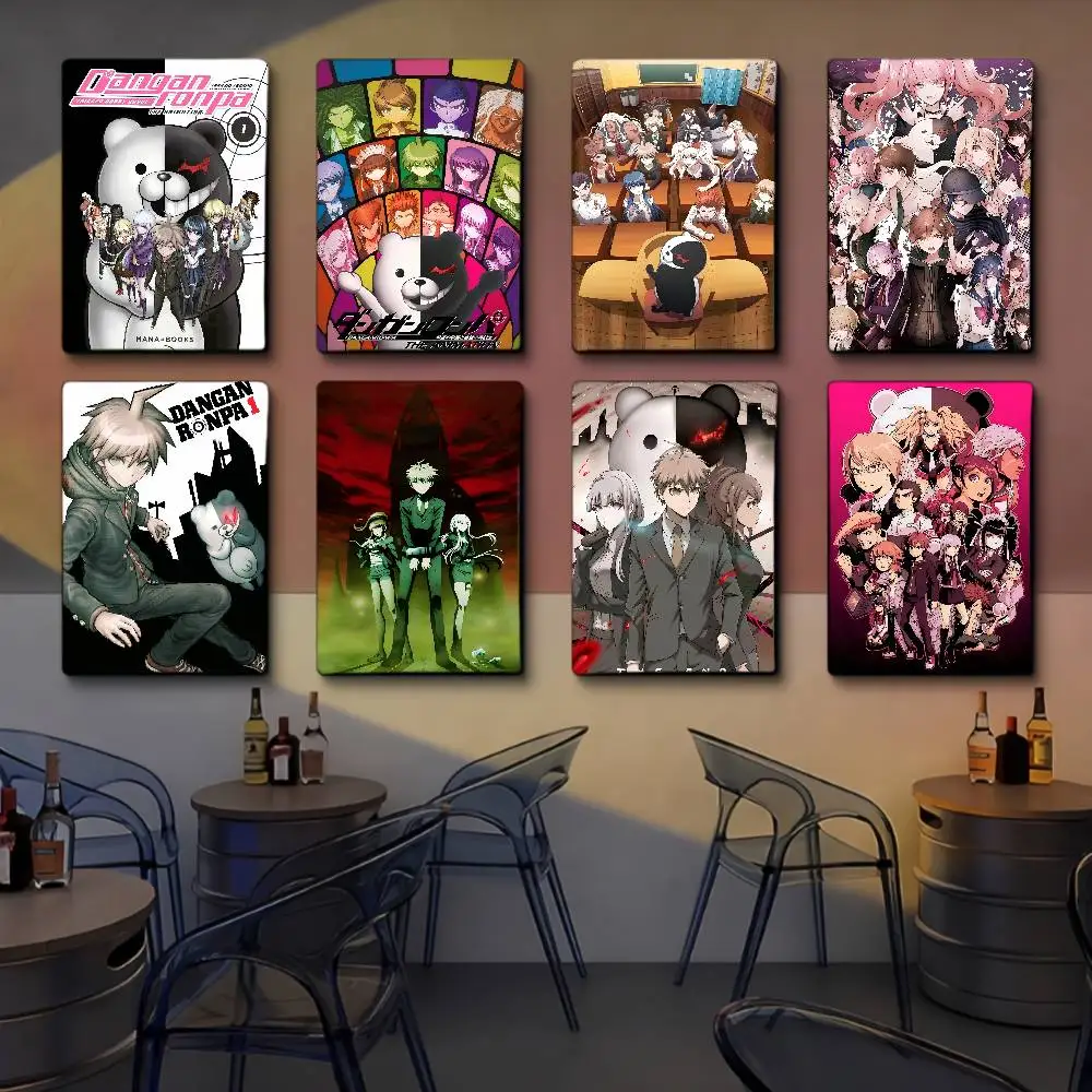 D-Danganronpaa-anime Klassische Vintage Poster Vintage Zimmer Home Bar Cafe Dekor Nordic Home Decor