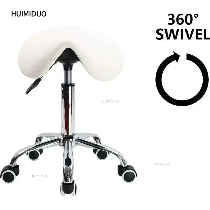 Spinning Manicurist Cosmetology Shop Technician Foot Lift Saddle Stool Dental Saddle Stool Chair Beauty Institute Furniture Hot