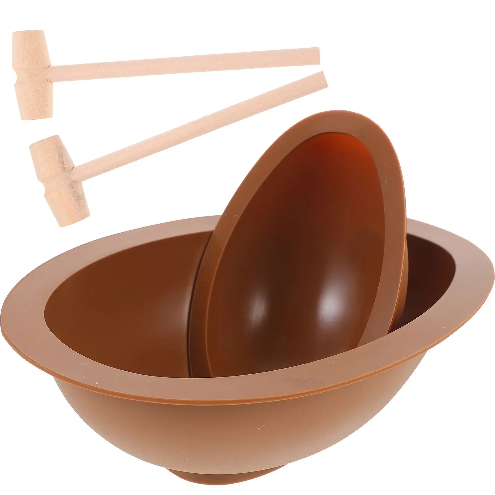 Chocolate Mold Silicone Easter Shaped Candy Molds for Baking Cake Cookie Large Small Eggs Hammer Resistant Safe Storage