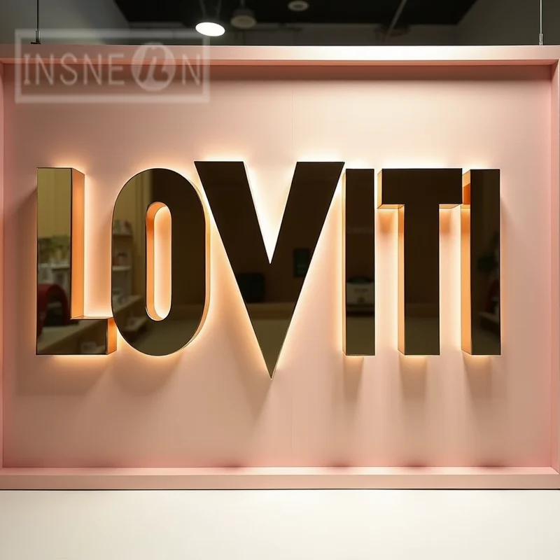 Custom LED Light Up Sign 3D Metal Letters For Outdoor Business Storefront Waterproof Illuminated Backlit Advertising Signage