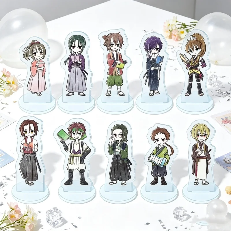 Charm Fans Gifts Anime Game Hakuoki 10CM Acrylic Stand Model Plate Keychain Chizuru  Soji Okita Cosplay Fan Figurine Decoration