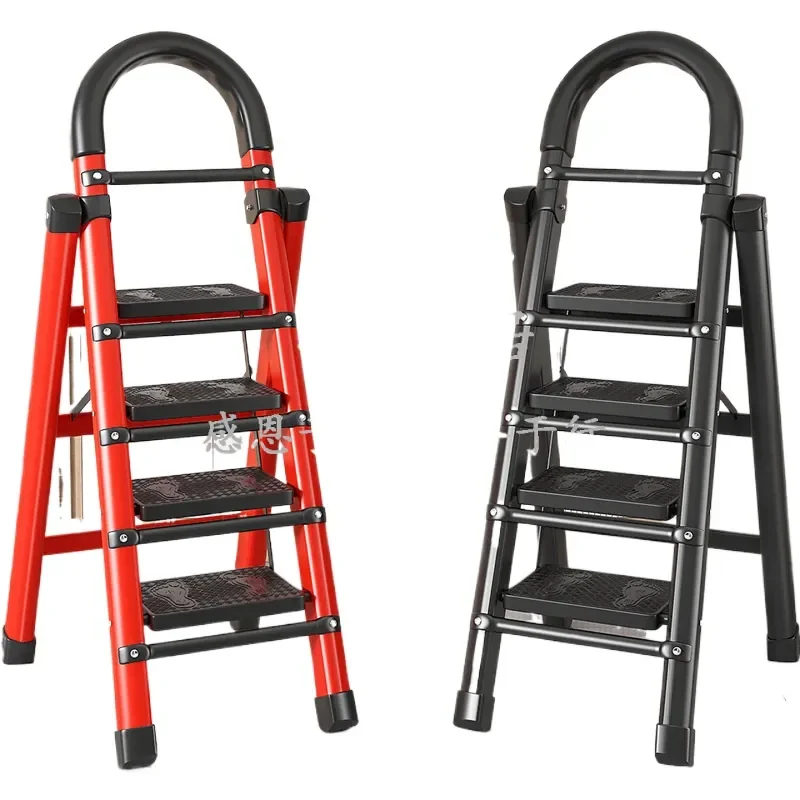 

Folding Ladder for Home Use A-Frame Step Ladder Portable Multi-Functional Small Staircase Telescopic Thickened Stepladder