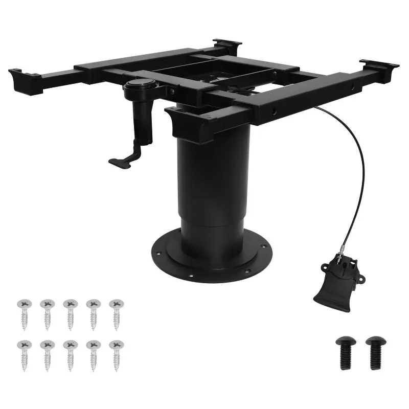 

RV lifting rotating table leg trailer, modified accessories four sliding pneumatic lifting 360 ° rotating table