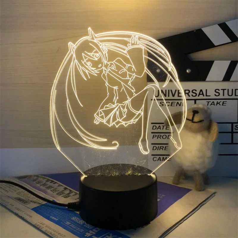 Hatsune Miku Night Light Cartoon LED Children\'s Bedroom Decoration Desktop Ornaments Kids Room Bedside Sleeping Lamp Gifts