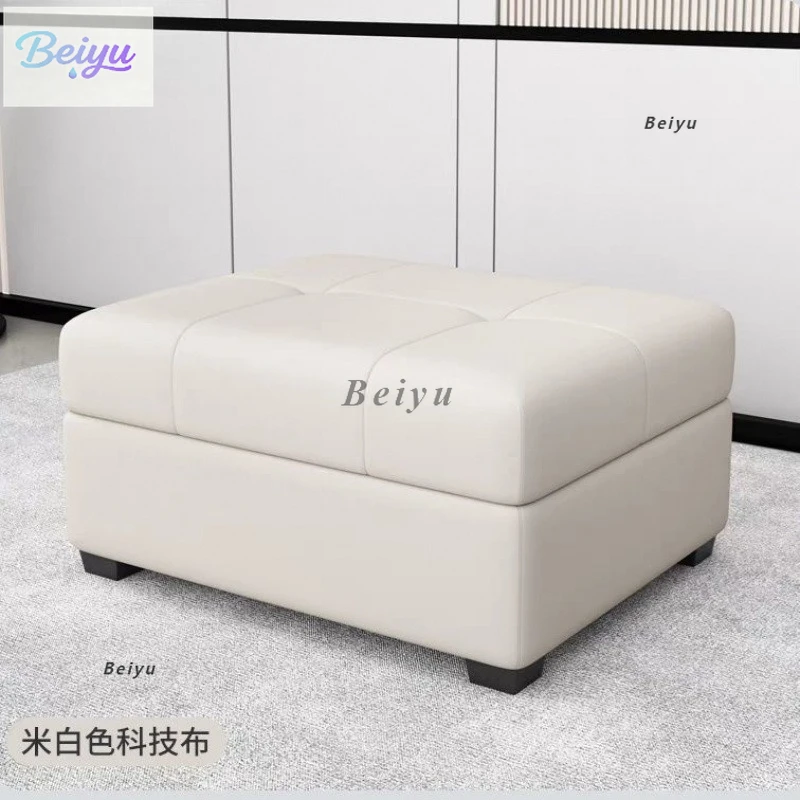 Household storage storage stool, sofa stool, modern light luxury storage, shoe changing stool, sitting room pedal technology clo