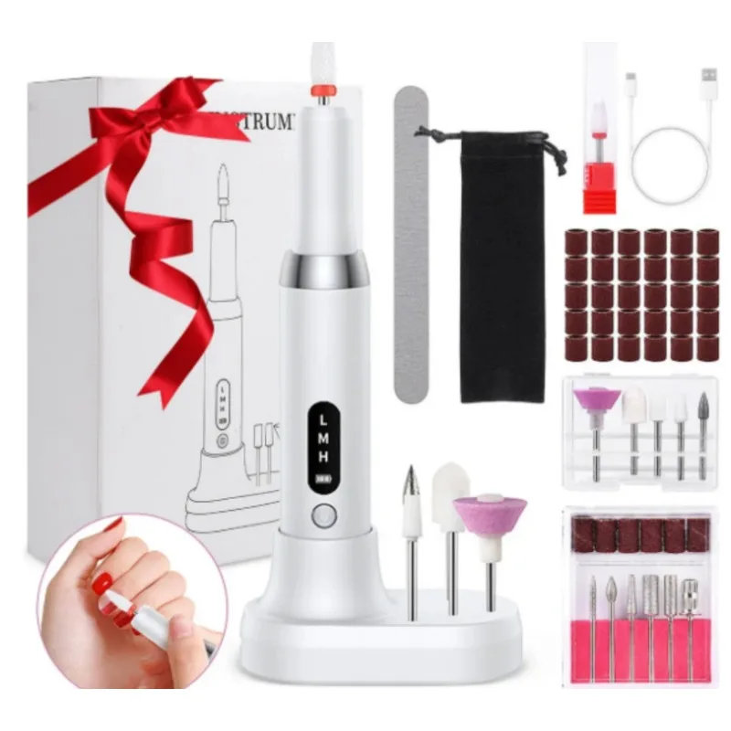 

Portable Nail Drill Kit Nail Pedicure Tools Polishing Kit with Nail Drill Belt