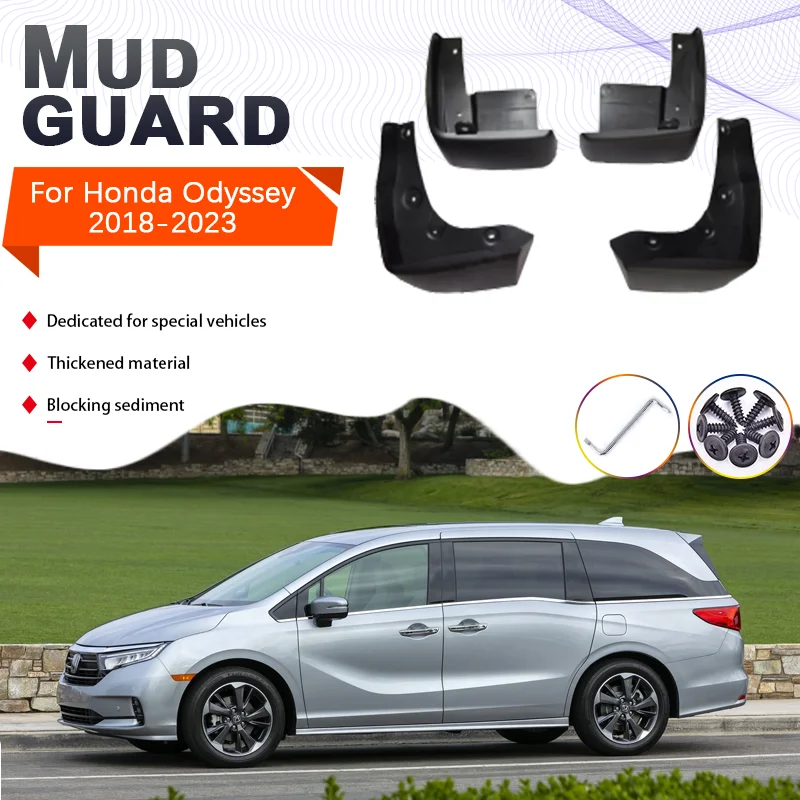 

4x Mudguards for Honda Odyssey RL6 2018~2023 2021 2022 Mud Cladding Splash Mud Anti-splash Front Rear Wheels Mudflap Accessories