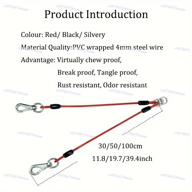 

2026 Autumn and Winter Cross-border Foreign Trade New Model Can Be Used for Two Steel Wire Dog Ropes, Two Steel Wire Dog Ropes