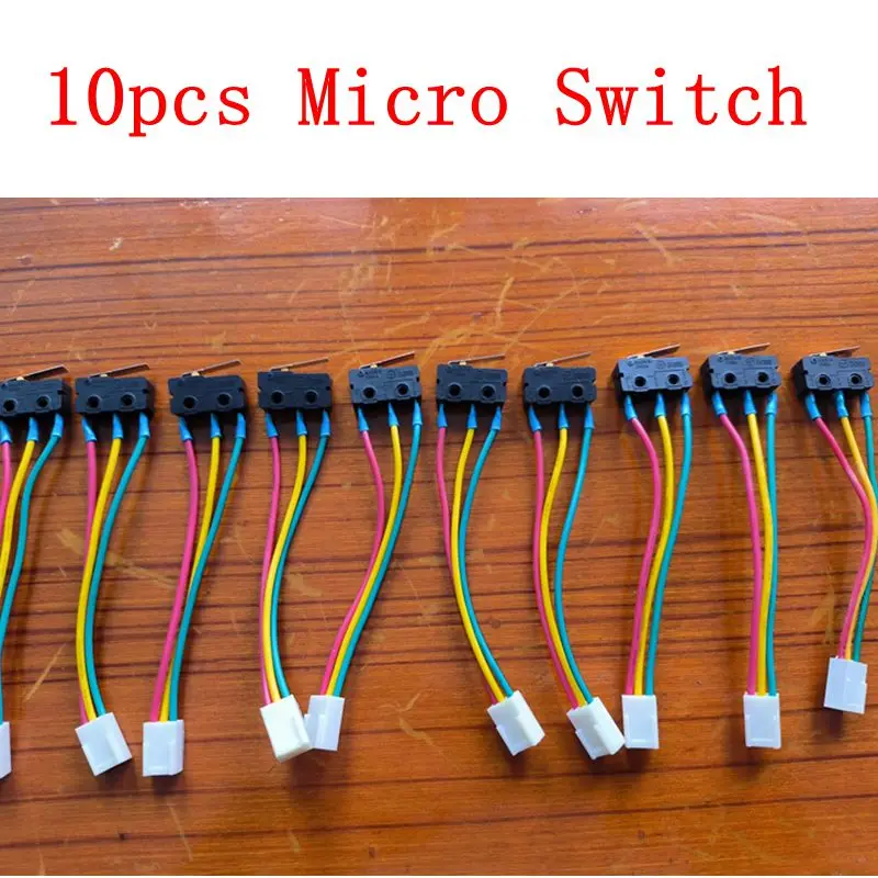 

10pcs Gas Water Heater Micro Switch Three Wires Small On-off Control Without Splinter