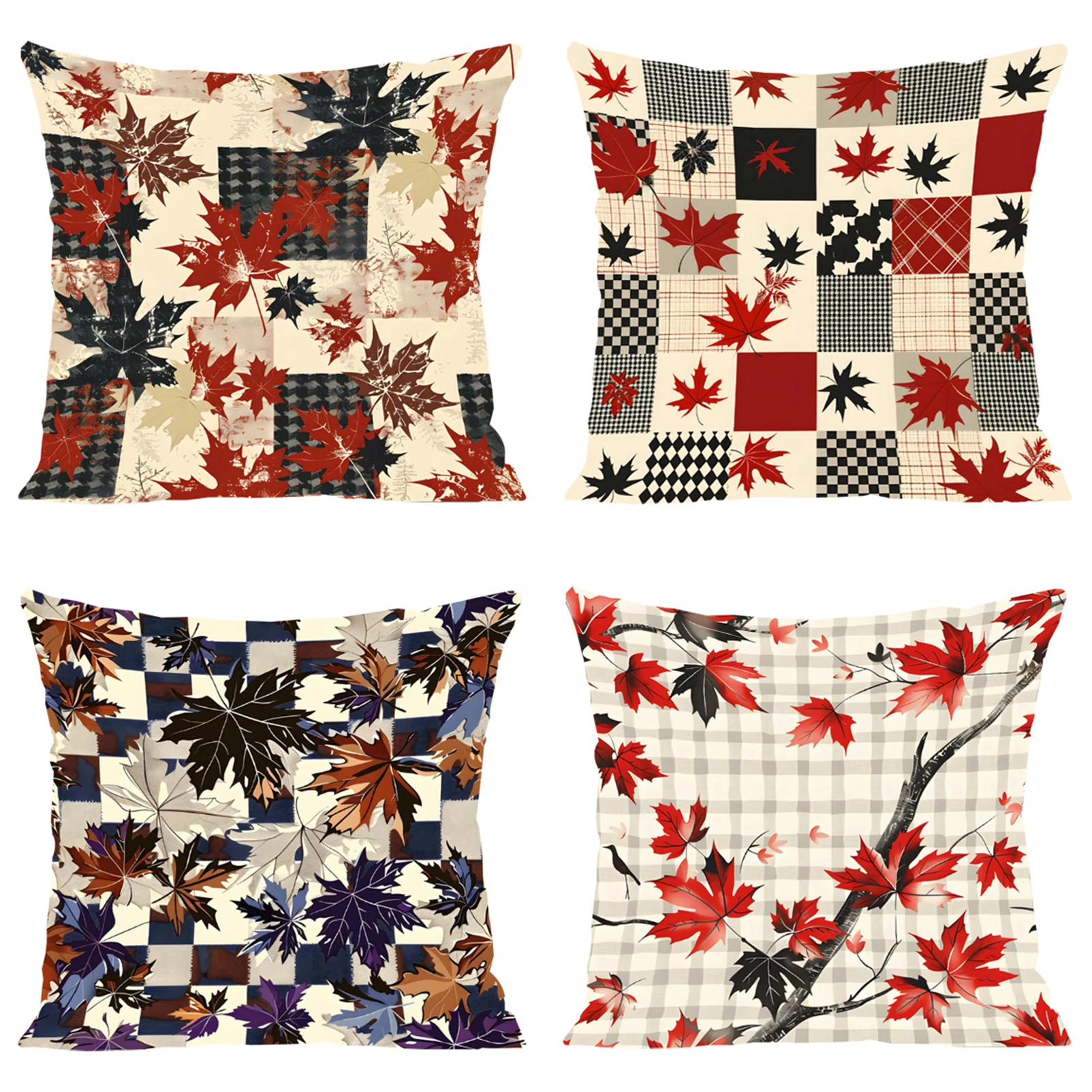 

Home Decor Autumn Maple Leaves Decorative Pillowcases Cover for Pillow Cases Decorative Christmas Supplies Luxury Cushion Cover