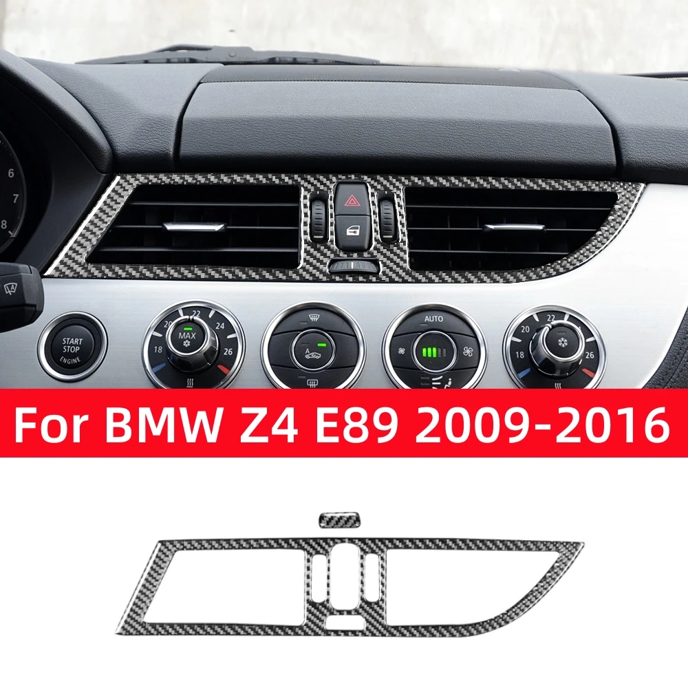 

For BMW Z4 Series E89 2009-2016 Accessories Carbon Fiber Interior Car Central Air Outlet Trim Cover Frame Decoration Stickers