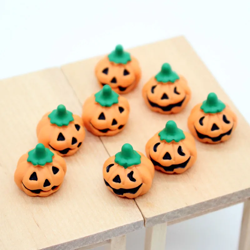 Dollhouse Mini Pumpkin Halloween Pumpkin 1:12 Ornament Model Miniatures Holiday Decoration Home Decor Doll Accessories