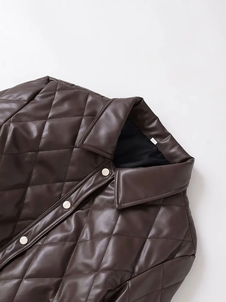 NLZGMSJ Warmer Damen-Mantel aus Baumwolle, gefüttert, 2025, Winter, Reverskragen, Langarm, Steppjacke, Oberbekleidung, Parkas