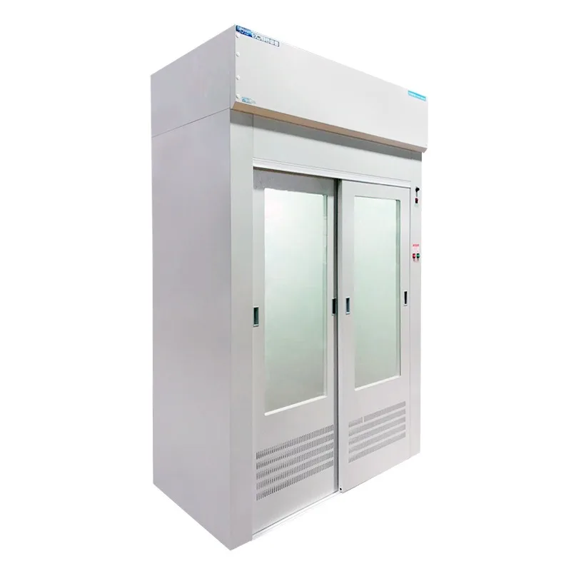 

Floor-to-ceiling fume hood walk-in non-reverse exhaust walk-in exhaust fume hood