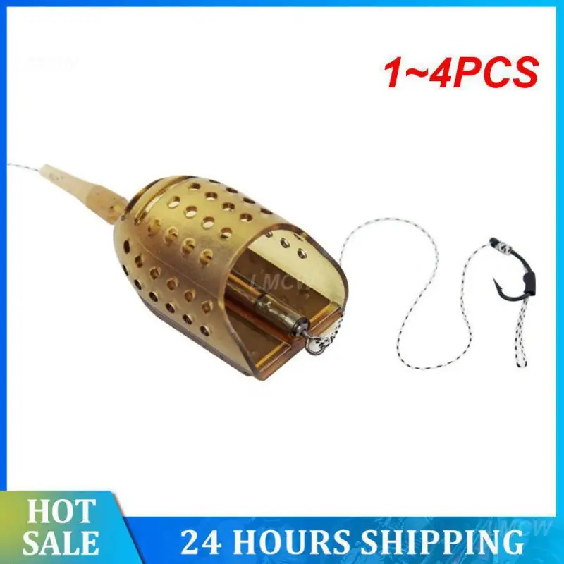 1~4PCS Carp Fishing Feeder Upgraded 30 40 50g Throwing Nesting Device Fishing Tackle Bait Cage Effectively Boat-type