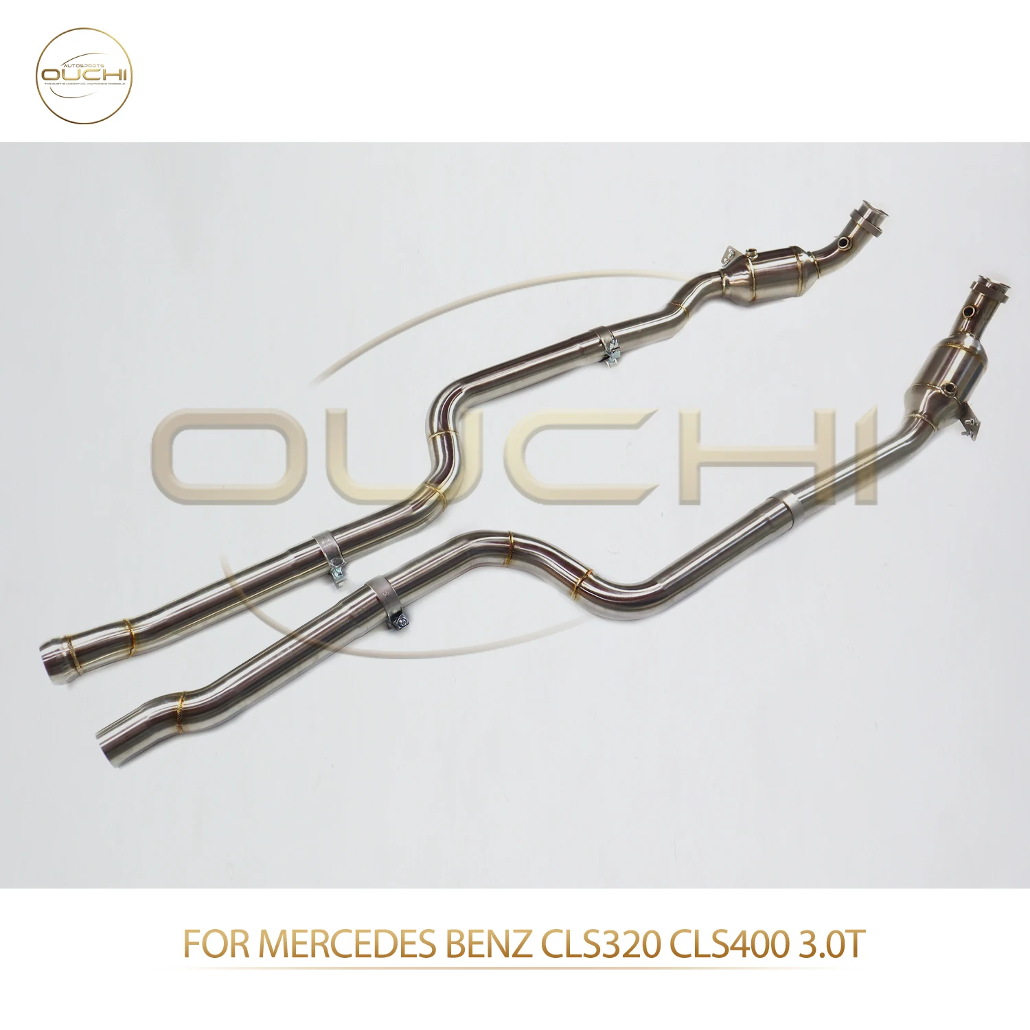 

OUCHI Factory Direct Sales for Mercedes Benz CLS320 CLS400 3.0T SS304 Downpipe Exhaust Parts Easy Install Without Heat Shield