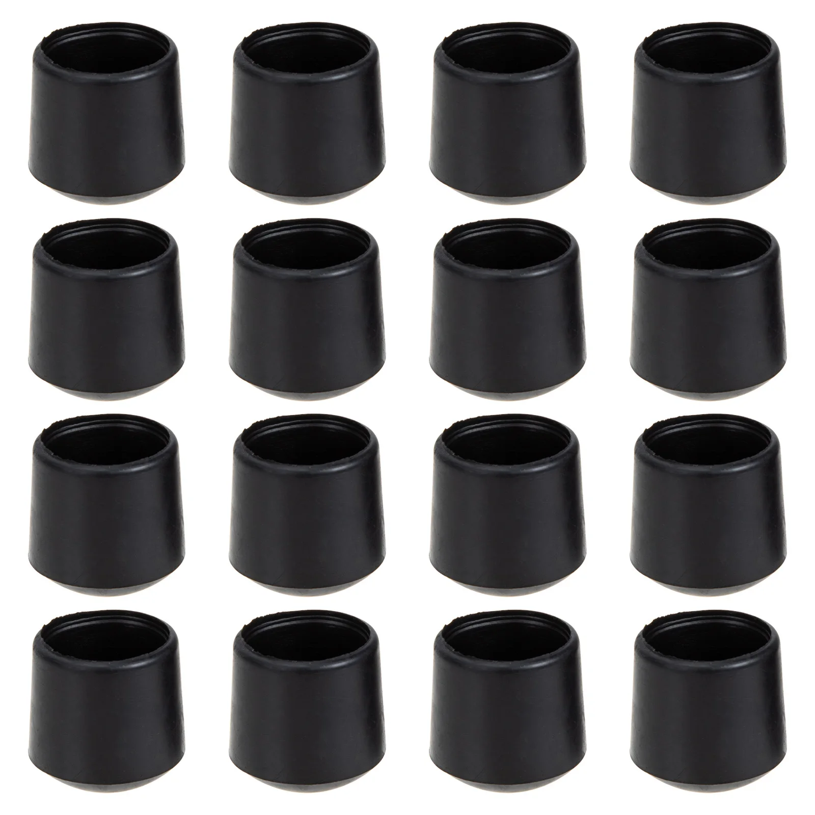 

16pcs Football Table Accessories Foosball End Caps Black Rubber Tips For Iron Rods Smooth Covers Machine Parts
