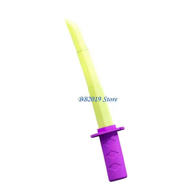 

Q0KB Banana Swords Toy Stress Reliever Retractable Carrot Swords Props For Children Creative Play Indoor Entertainment