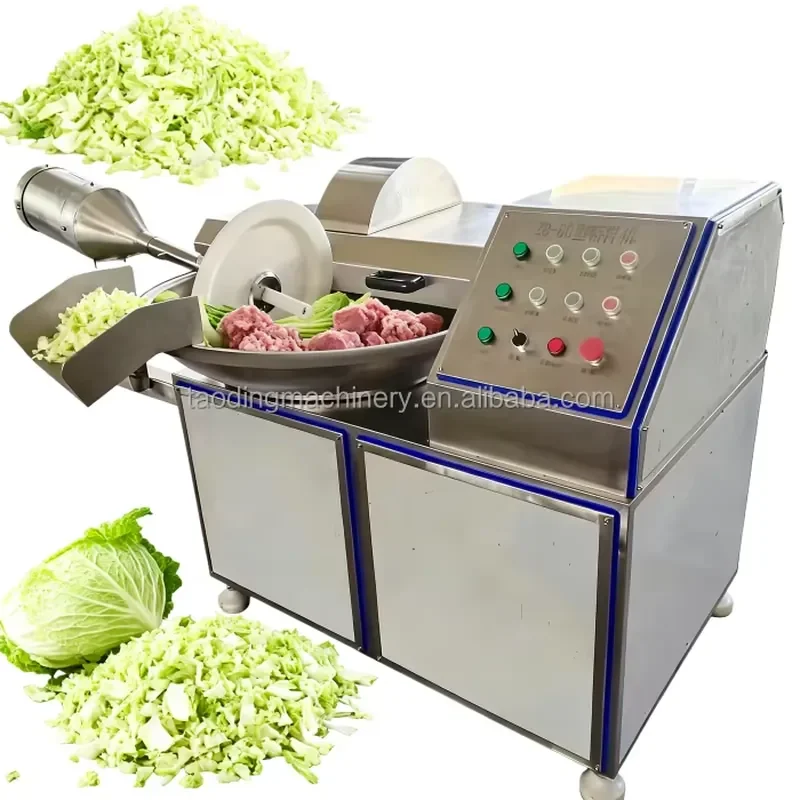 Industrial Vegetable Bowl Cutter Machine and Robust Meat Mincer Machine With Advanced Beef Fish Sausage Meat Chopper