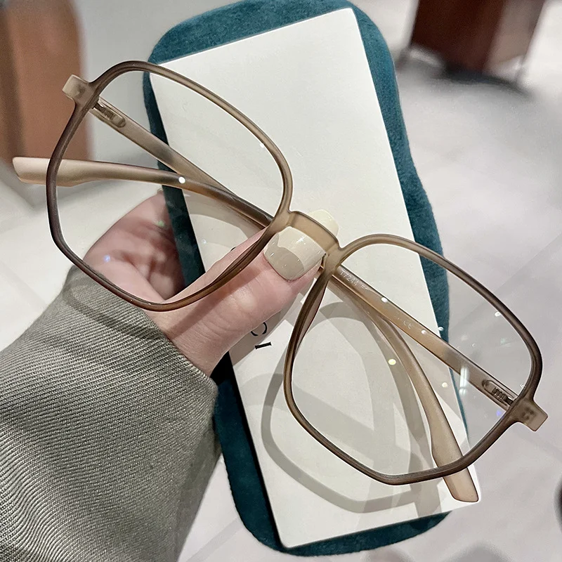 2024 Ultra Light Myopia Glasses Men Women Minus Diopter Eyeglasses Trendy Large Size Square Frame Near Sight Eyewear Vasos