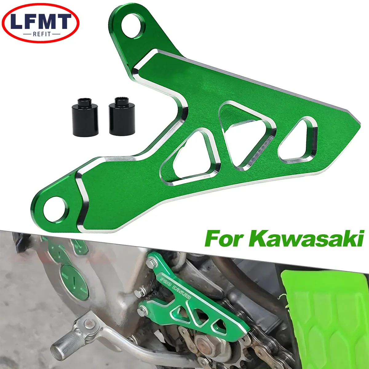 Protector de Cadena y Cubierta de Piñón Delantero CNC para Motocicleta Kawasaki KX125 KX250 KX250F KX450F KLX250 EX/SR D-TRACKER RMZ250