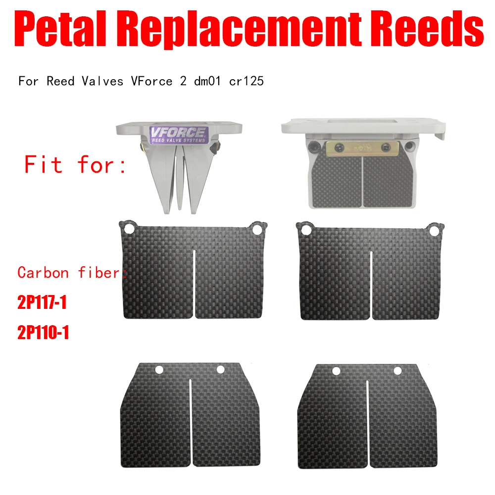 

Carbon Fiber Plate 2P117-1 2P110-1 Replacement Reeds valve For V Force 3 DM01 NXR For HONDA CR125 NSR 1987-2000 2002 Delta 2