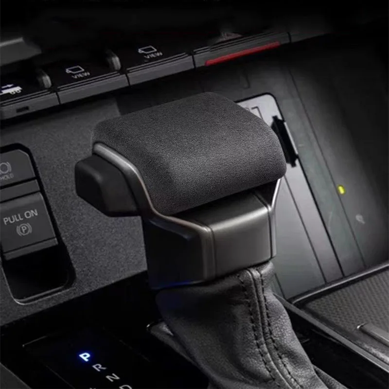 

Alcantara Suede Gear Lever Shift Knob Cover Protector Car Interior Accessories Auto For Toyota Sequoia Tacoma Tundra