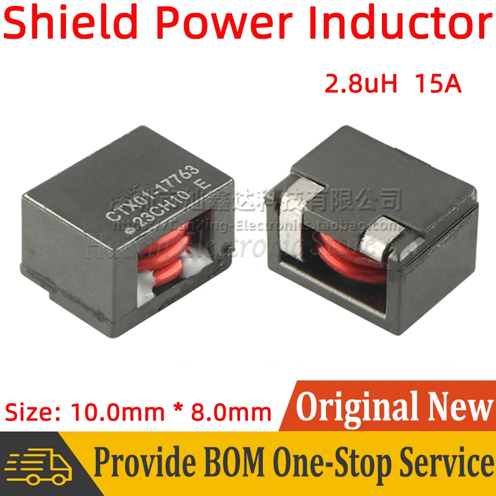 

10pcs CTX01-17763 SMD SMT Shield Power Inductor Inductance 2.8uH 15A High Current Moulding Filter 10*8mm