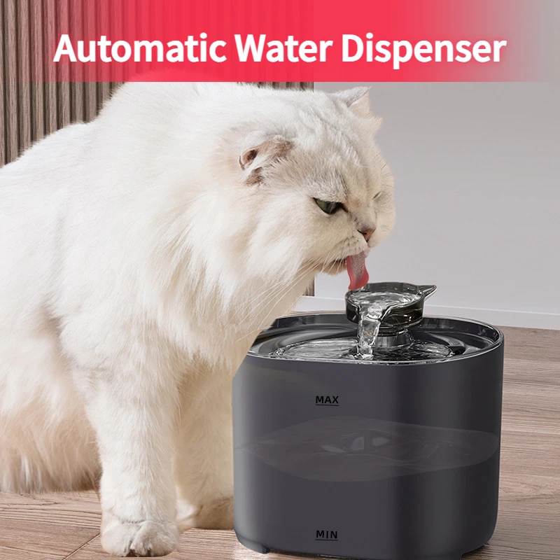 Intelligent Pet Automatic Water Dispenser Water Bowl Cat Water Fountain Recirculate Filtring Drinker For Cats Usb Electric Mute