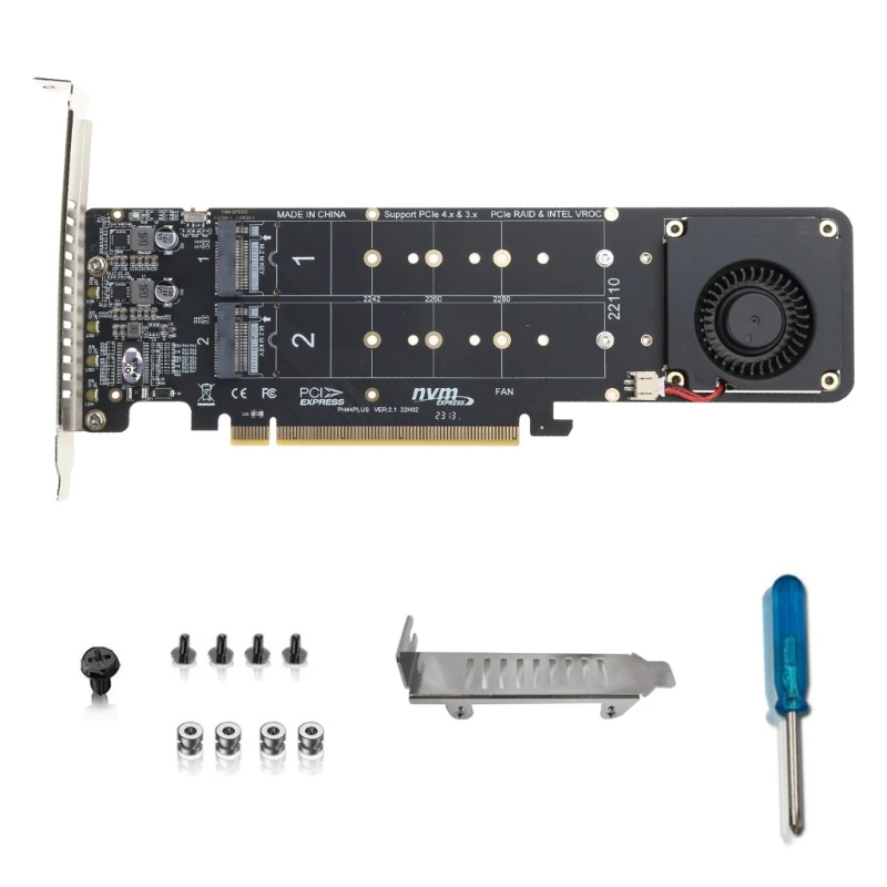 

for M.2 PCIe X16 Expansion Card Supports 4 NVMe for M.2 (2230-80) 4x32Gbps for N