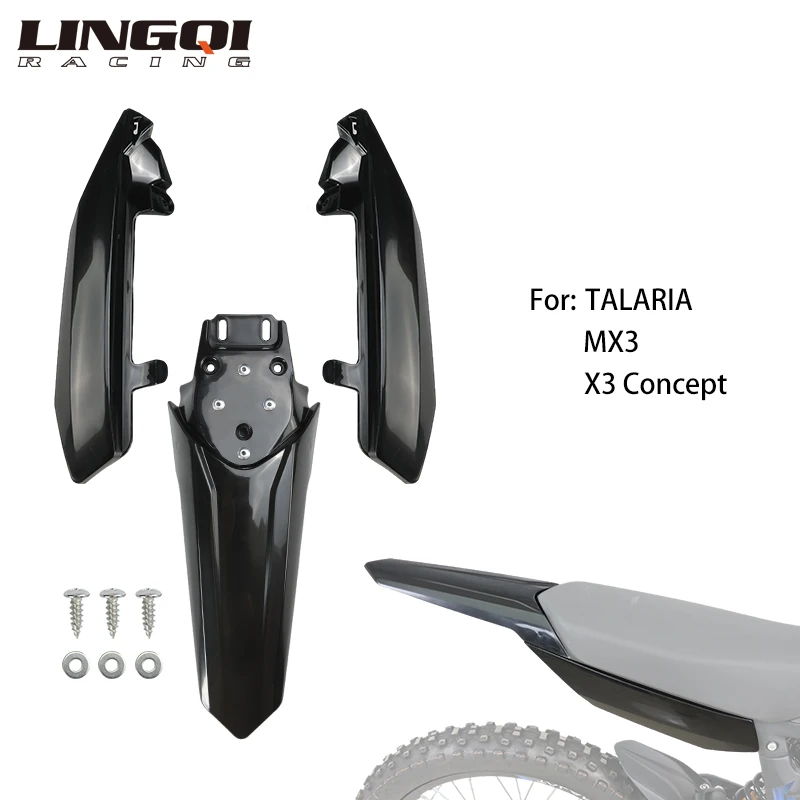 LINGQI RACING Rear Fairing Cover Kit Mudguard Fender and Side Panels For TALARIA Sting R MX4 X3 Electric Bike Scooter Bicycle
