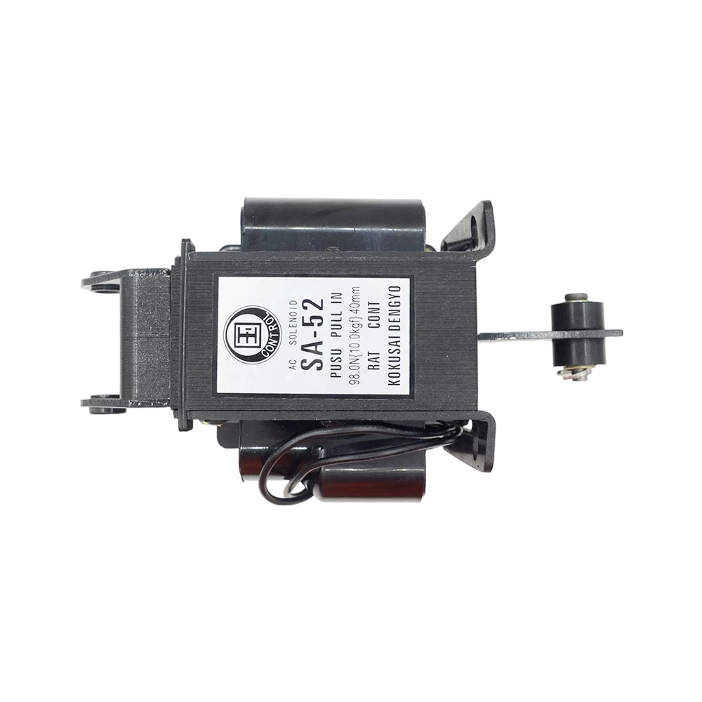 1PC SA-52 AC Push-Pull Traction Electromagnet 10KG Load 40MM Stroke 220V/380V for Industrial Automation And Control
