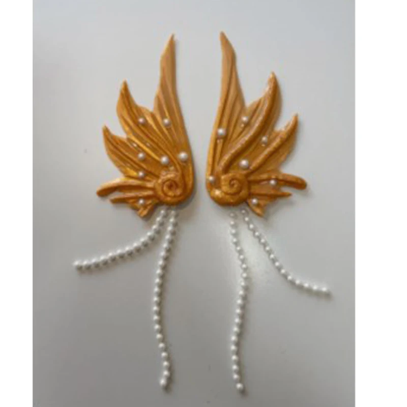 Mermaid Silicone Earrings Mermaid Princess Hanging Ear Mermaid Ear Elf Ear Travel Props Mermaid Swimsuit Accessories