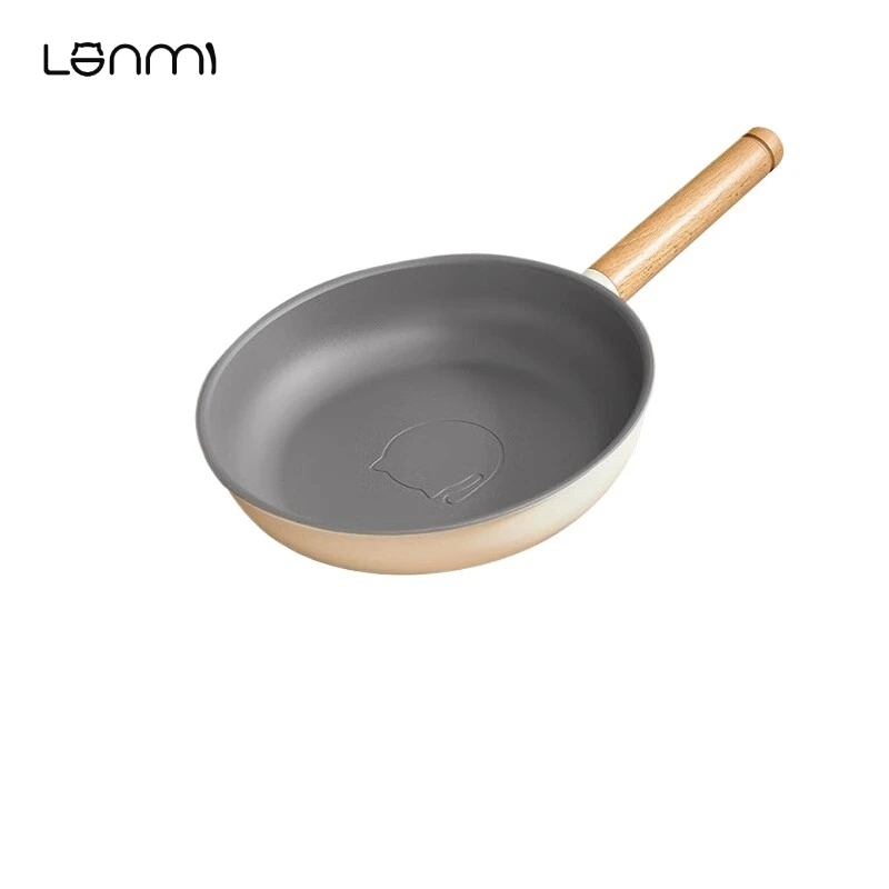 

LANMI 24 см сковорода из алюминиевого сплава с антипригарным покрытием, сковорода с антипригарным покрытием, сковорода для здорового приготовления стейка, качественные сковороды для ресторана