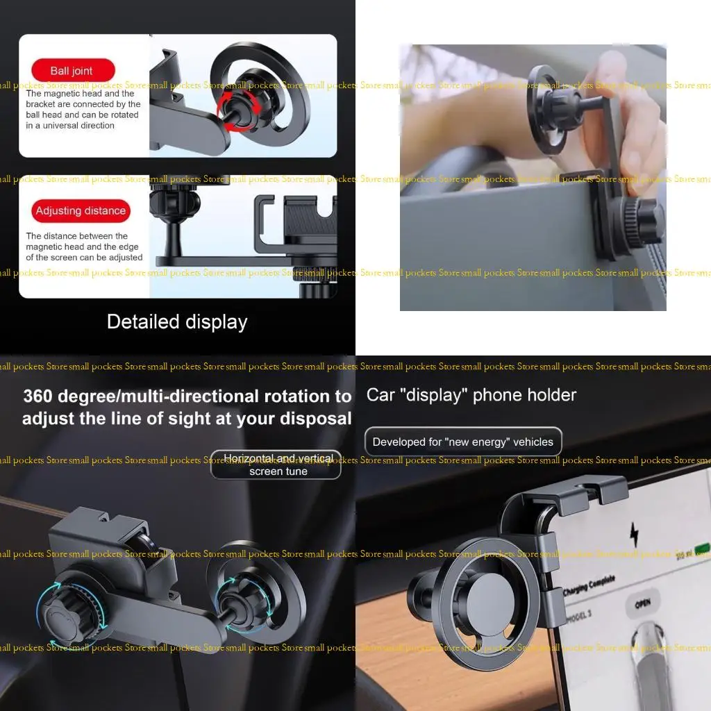 

R1WD подставка для автомобильного экрана с несколькими углами, автомобильный дисплей, держатель для телефона, головка 17 мм,