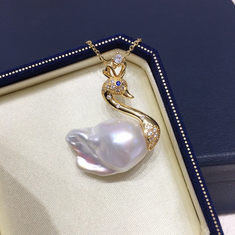 

Красочный рыбий хвост, большой кулон из натурального пресноводного жемчуга в стиле барокко