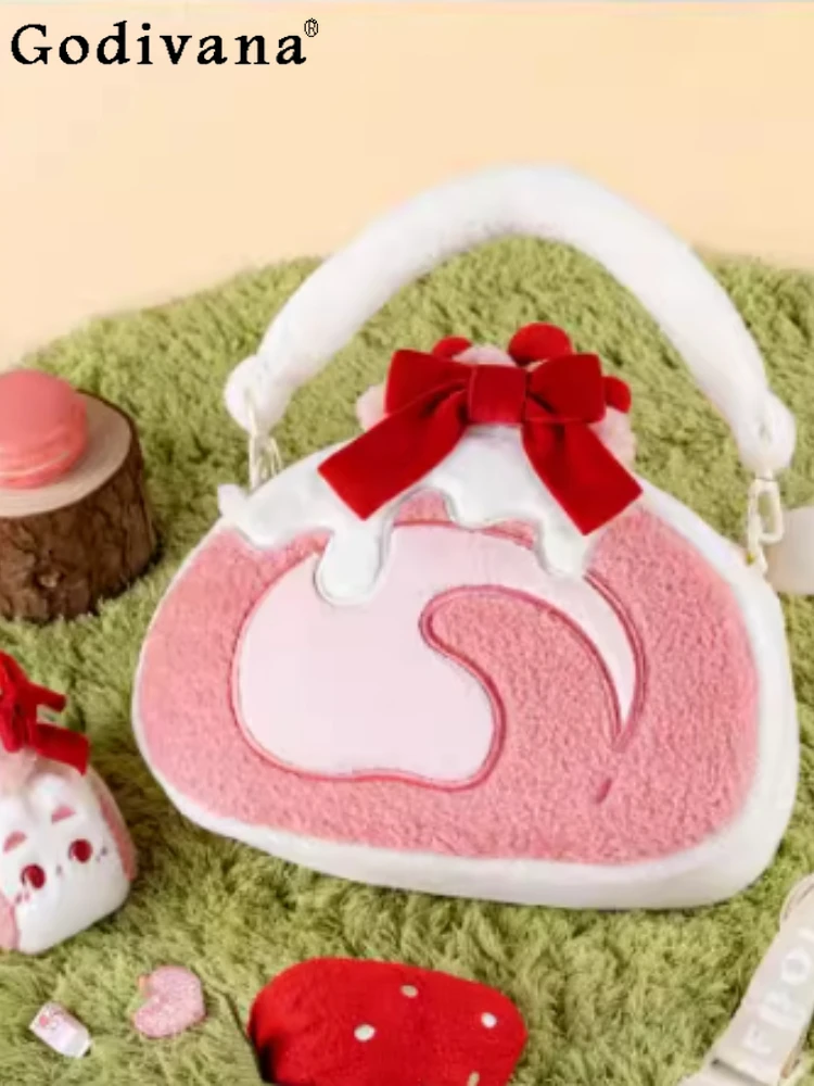 

Two-dimensional Japanese Cute Doll Plush Messenger Bag Daily Commute Versatile Cartoon Lolita Women Shoulder Bag