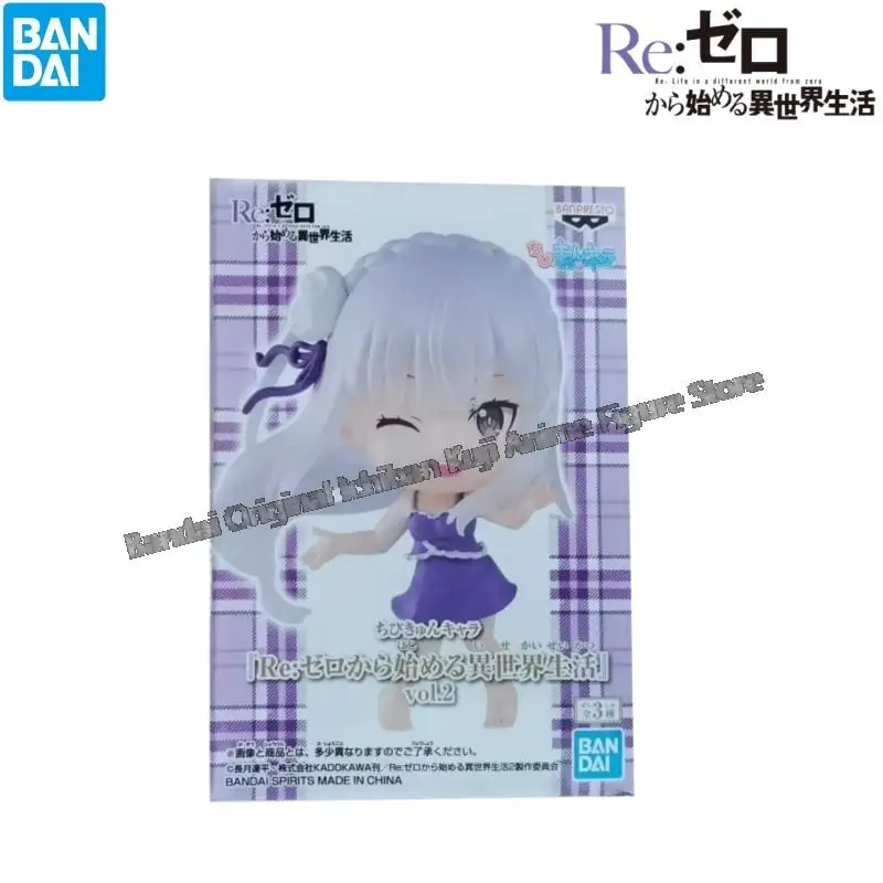 

In Stock Bandai Original Box Garage Kit Model Re Zero Starting Life In Another World Emilia Rem Ram Anime Characters Original